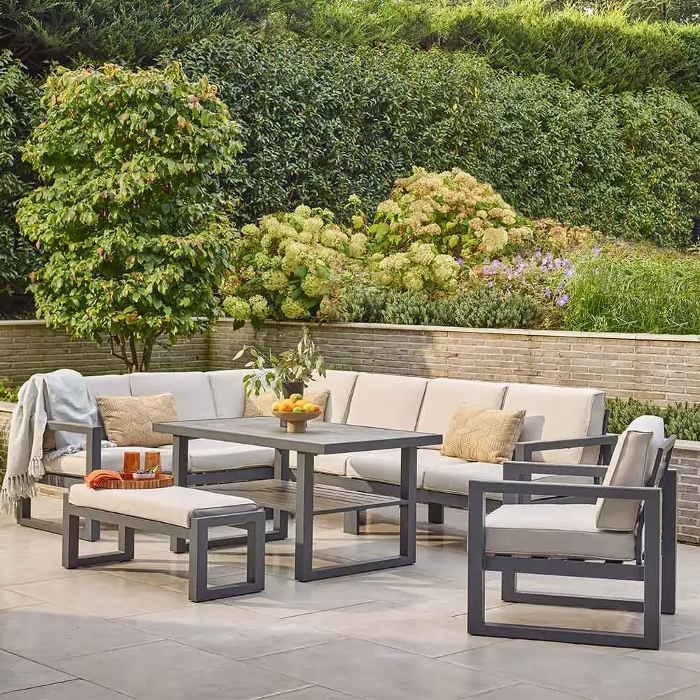 Gabriela Corner Lounge Dining Set with Lounge Chair