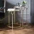 Gatsby Nesting Side Tables - Marble, Brass