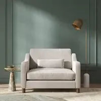 Hampton 2-Seater Loveseat - Bone, Eco Velvet