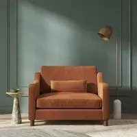 Hampton 2-Seater Loveseat - Burnt, Eco Velvet