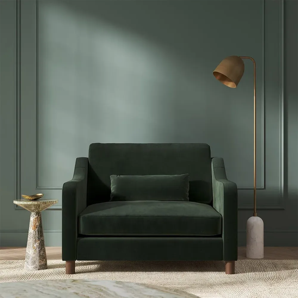 Hampton 2-Seater Loveseat - Hunter, Eco Velvet