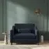 Hampton 2-Seater Loveseat - Indigo, Eco Velvet