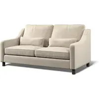 Hampton 3-Seater Sofa - Bone, Eco Velvet