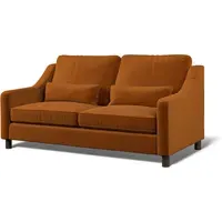 Hampton 3-Seater Sofa - Burnt, Eco Velvet