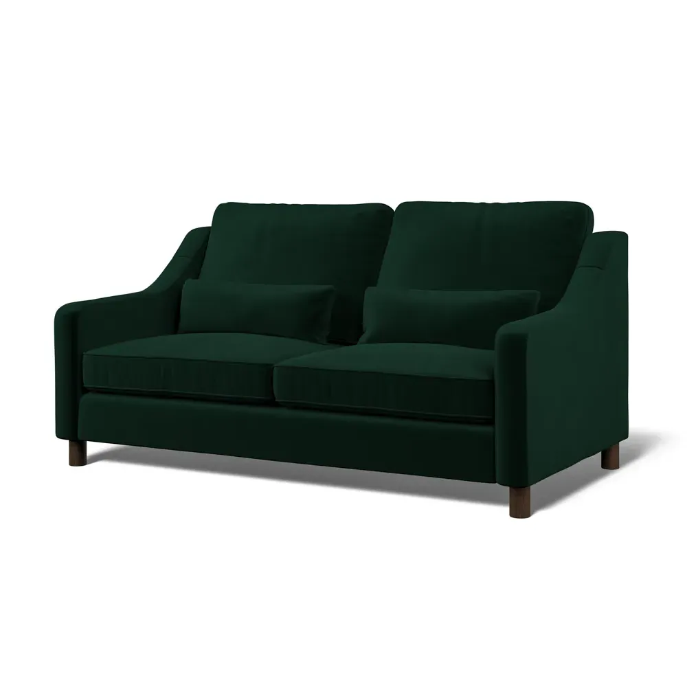 Hampton 3-Seater Sofa - Hunter, Eco Velvet