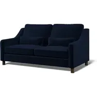 Hampton 3-Seater Sofa - Indigo, Eco Velvet