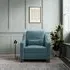 Hampton Armchair - Airforce, Eco Velvet