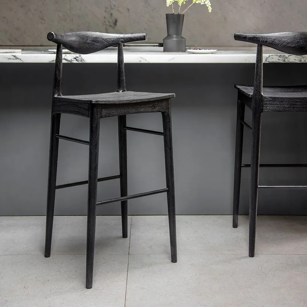 Hiro Barstool - Black, Wood image