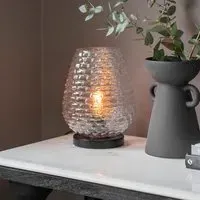 Hive Glass Table Lamp - Clear