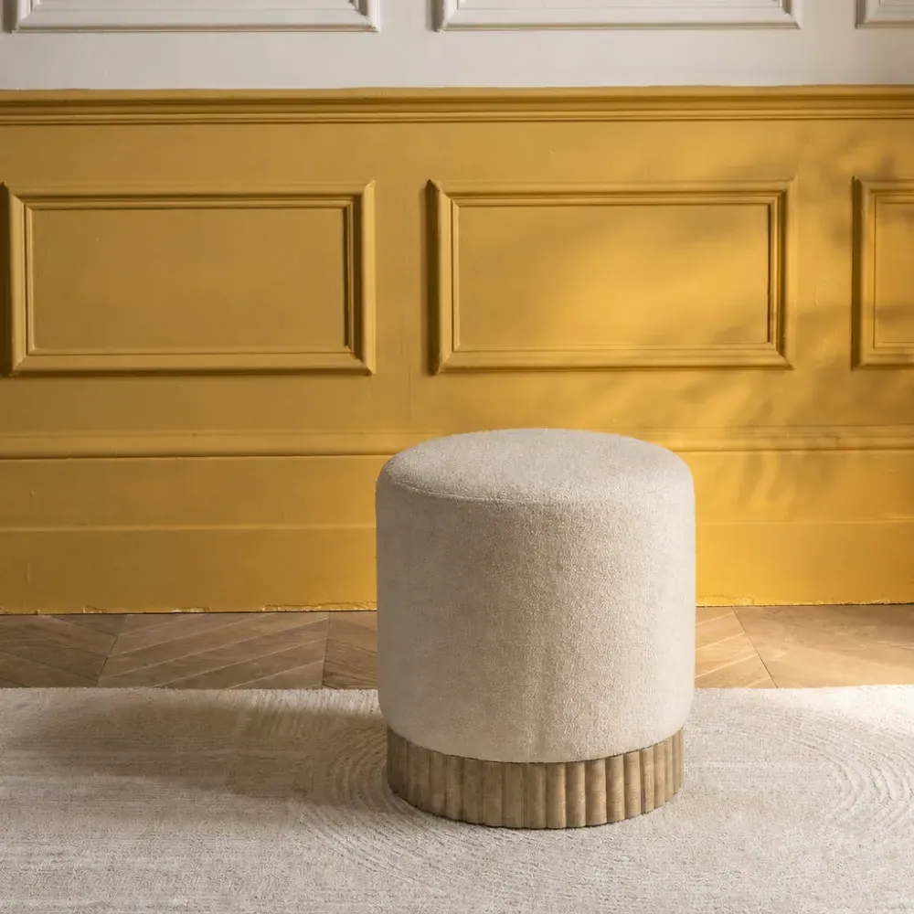 Holborn Footstool - Natural, Boucle product