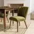 Joyce Dining Chair - Deep Green, Velvet