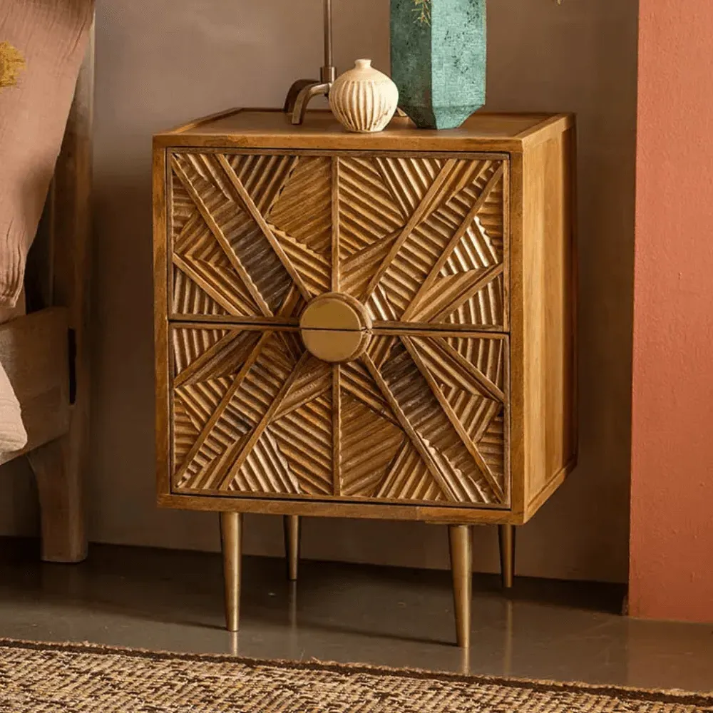 Jumeirah Bedside Table - Mango Wood image