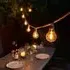 Jute Rope Festoon Lights - Connectable, 20 LED Bulbs
