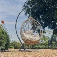 Karla Rattan Egg Chair - Sand