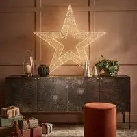 Large Christmas 3D Star with Micro LEDs - 1.2m