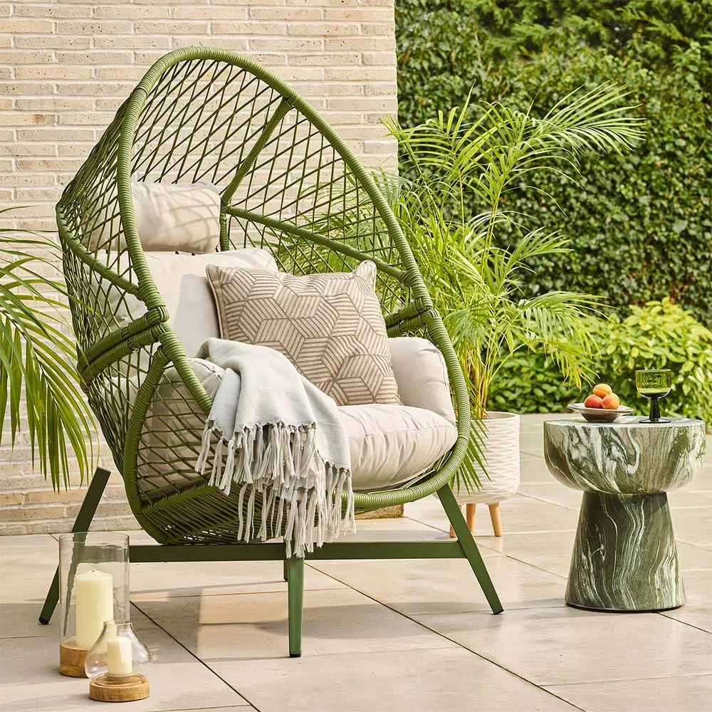 Lauren Cocoon Chair - Green, Rope image