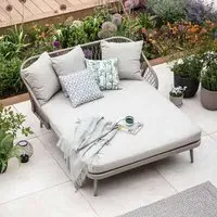 Lauren Daybed - Sandy, Rope-Effect Aluminium