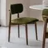Layla Dining Chair - Deep Green, Velvet