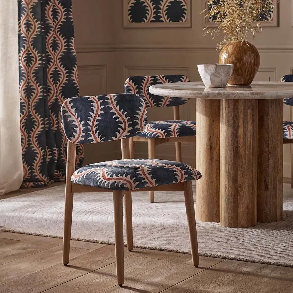 Layla Dining Chair - Helter Skelter, Velvet