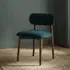 Layla Dining Chair - Petrol Blue, Velvet