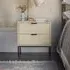 Leaf Bedside Drawers - Whitewashed, Mango Wood