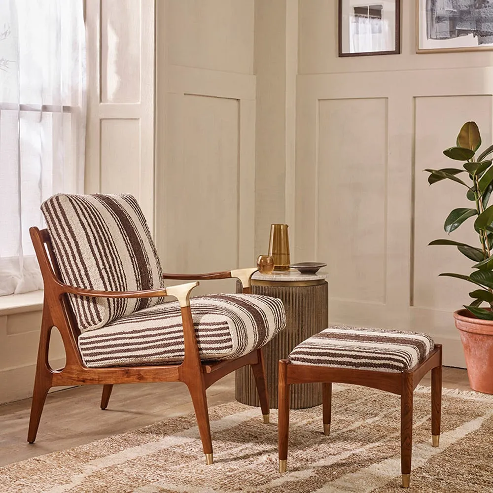 Levi Armchair - Striped, Woven Cotton product