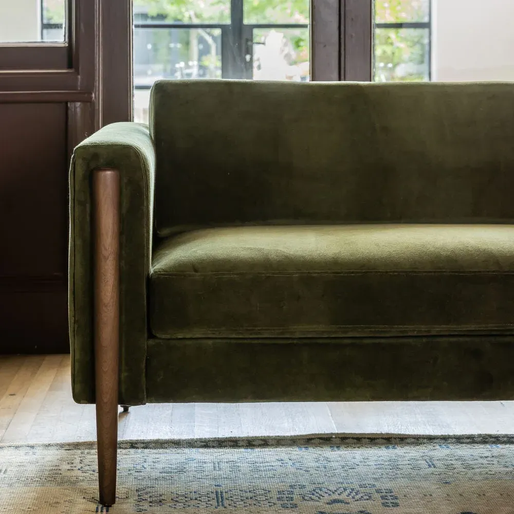 Lexington 3-Seater Sofa - Deep Green, Cotton Velvet alternate view
