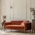 Lexington 3-Seater Sofa - Rust, Velvet