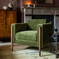 Lexington Armchair - Deep Green, Velvet
