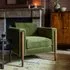Lexington Armchair - Deep Green, Velvet