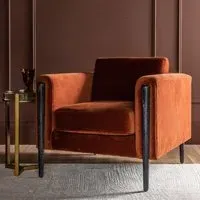 Lexington Armchair - Rust, Velvet