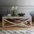 Lily Marble Top Coffee Table - Grey, Mango Wood