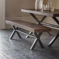 Logan Medium Bench - Walnut, Mango Wood