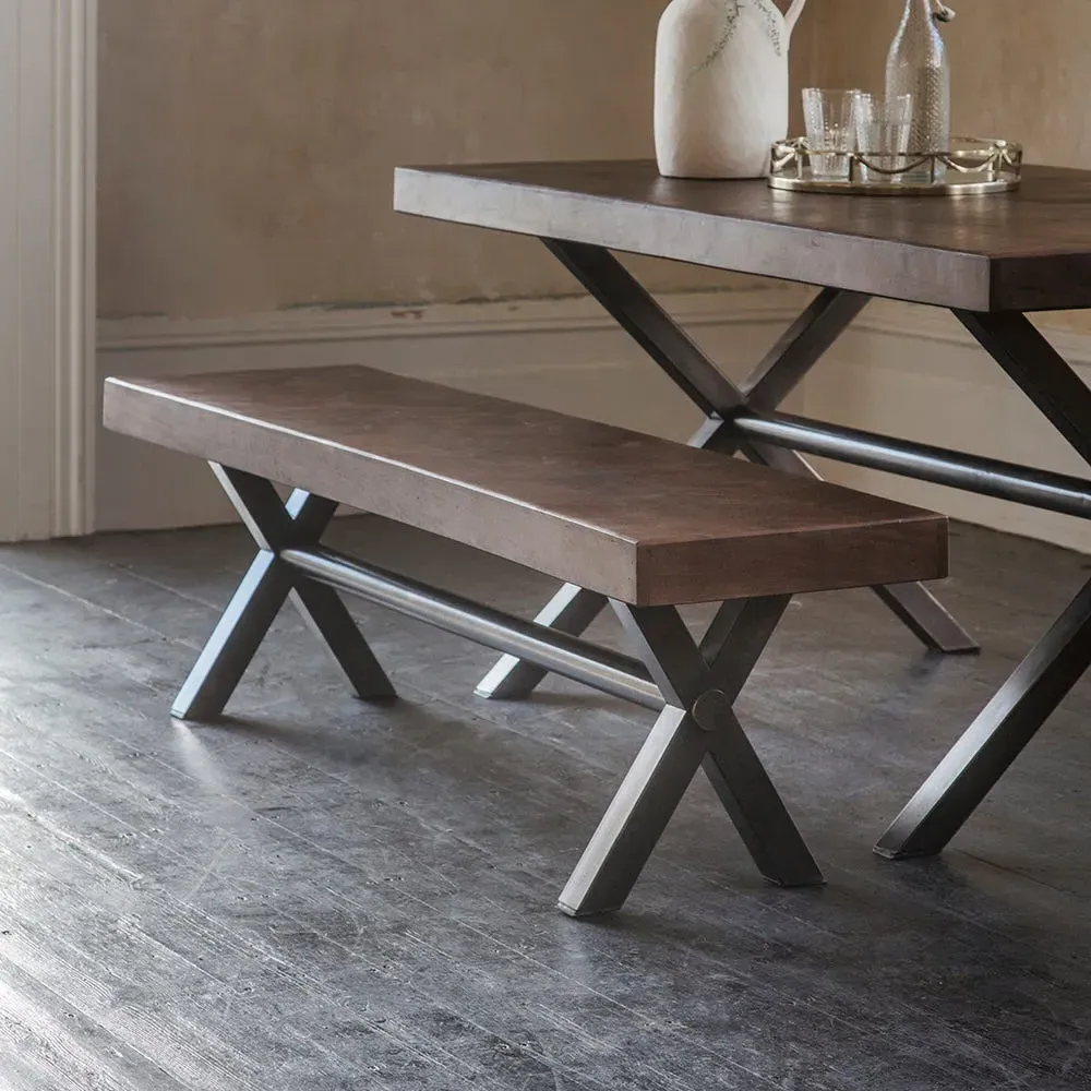 Logan Medium Bench - Walnut, Mango Wood image