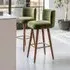 Lola Barstool - Deep Green, Velvet