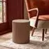 Maru Cylindrical Stool Side Table - Peach, Concrete