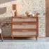 Maya 3-Drawer Chest of Drawers - Acacia Wood, Danish Cord