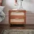 Maya Bedside Table with 2 Drawers - Acacia Wood