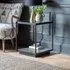 Mercury Side Table - Black, Glass
