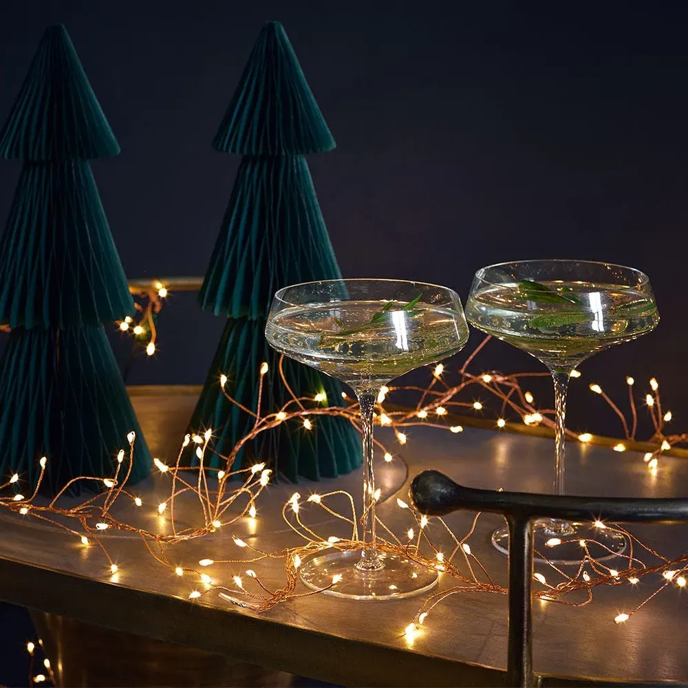 Micro Cluster Lights with Copper Wire - Warm White image