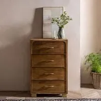 Miro Tall Chest of Drawers - Natural Wood