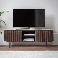 Monza Fluted Media Unit - Bronze, Marble