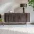 Monza Metal & Marble Sideboard - Bronze, Marble