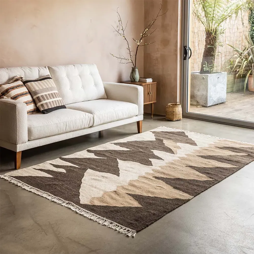 Neelu Flatweave Rug - Natural Wool image