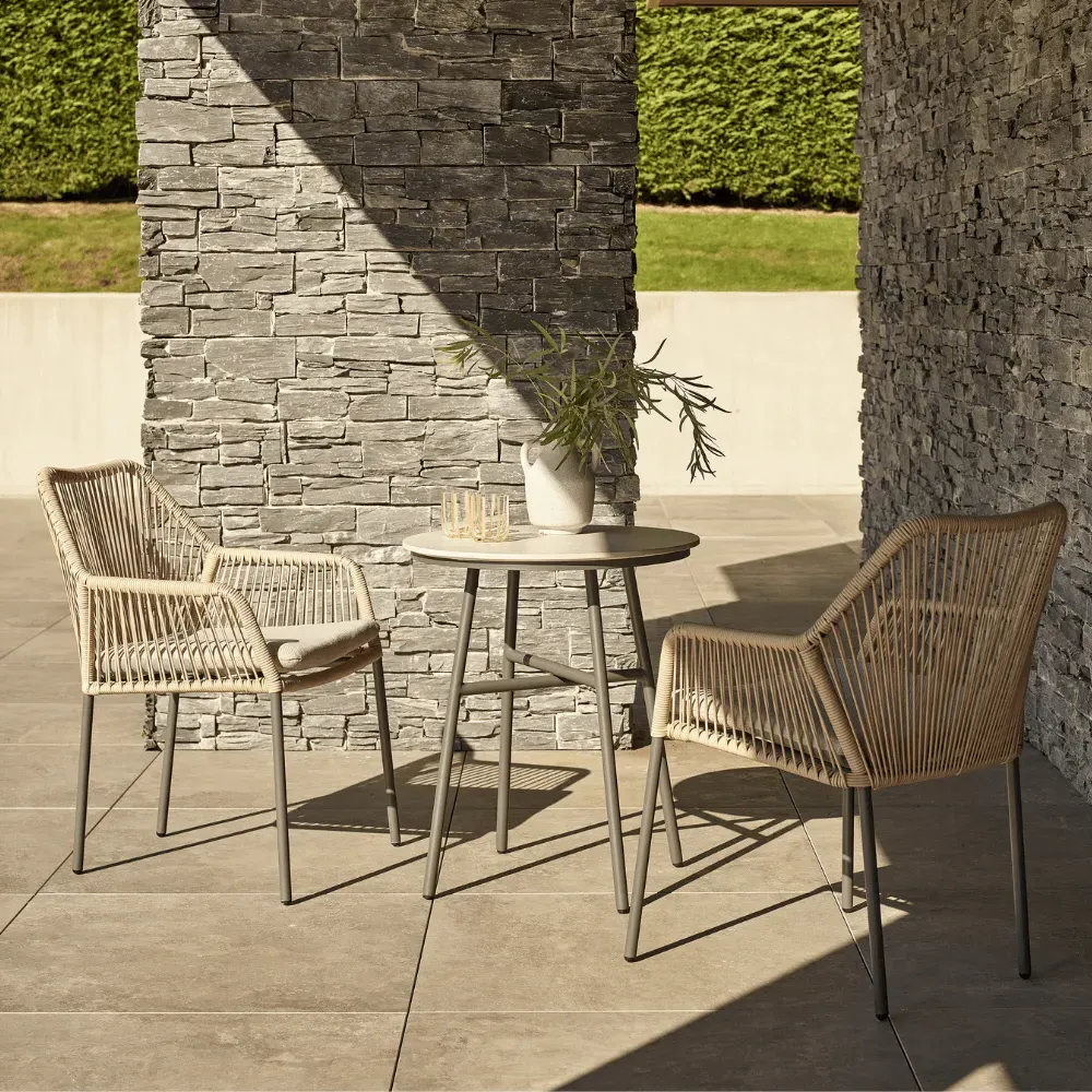 Olivia 2-Seat Bistro Set - Wheat, Aluminium alternate view