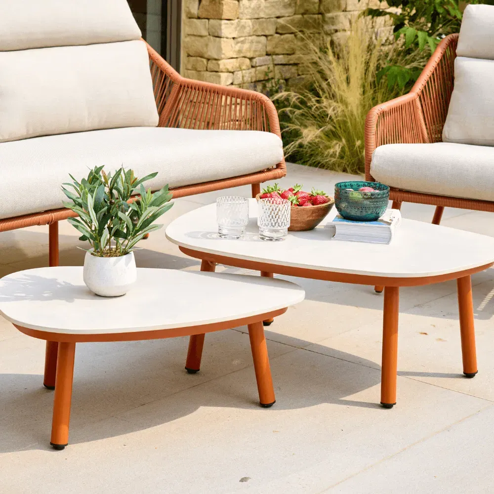 Olivia Garden Sofa Lounge Set - Terracotta, Aluminium alternate view