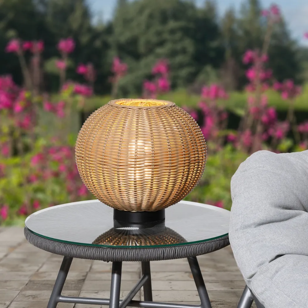 Orta Rechargeable Rattan Table Lamp - Natural alternate view