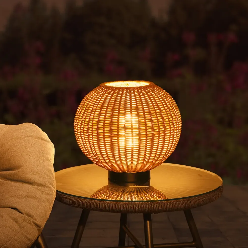 Orta Rechargeable Rattan Table Lamp - Natural product