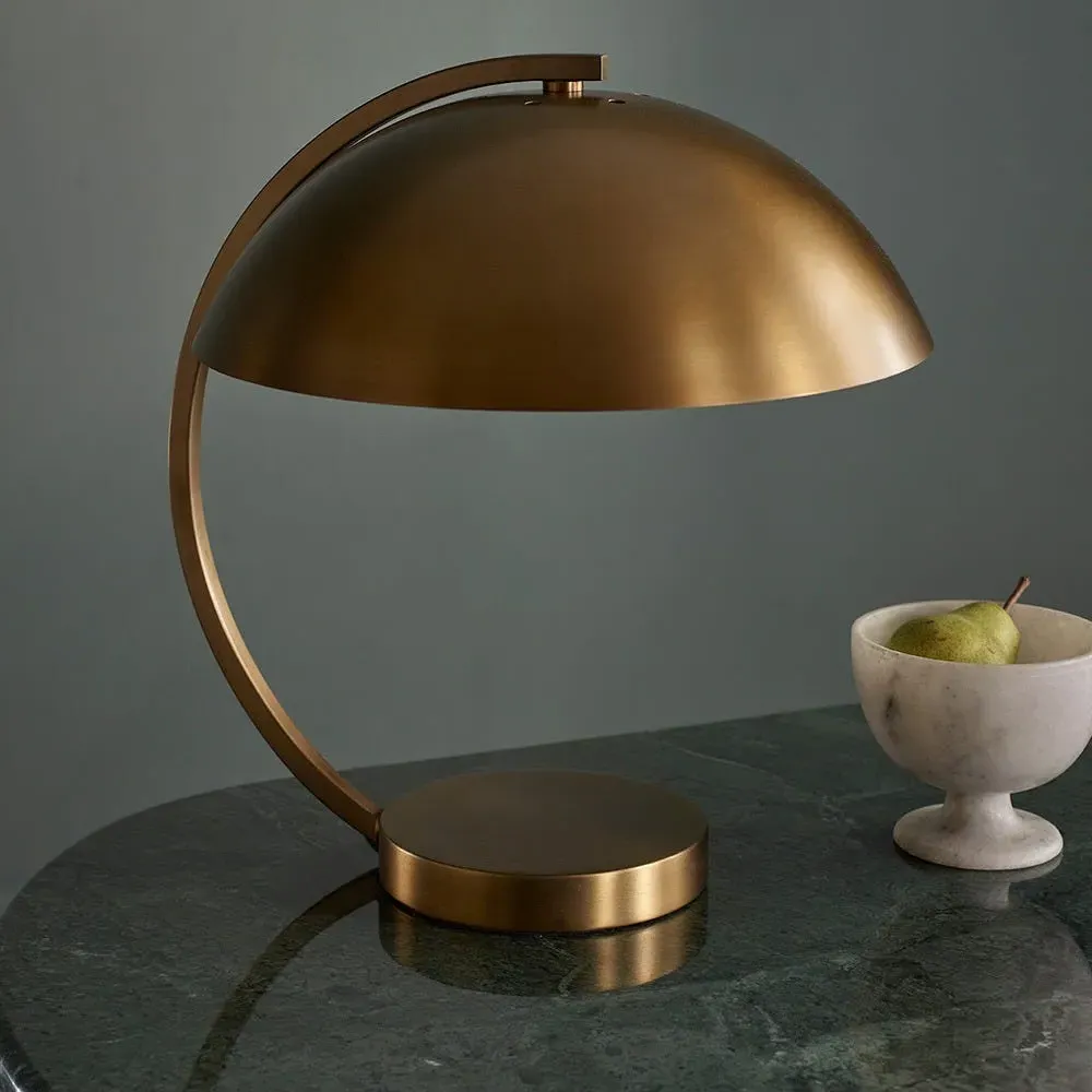 Penny Dome Desk Lamp - Antique Brass, Steel product