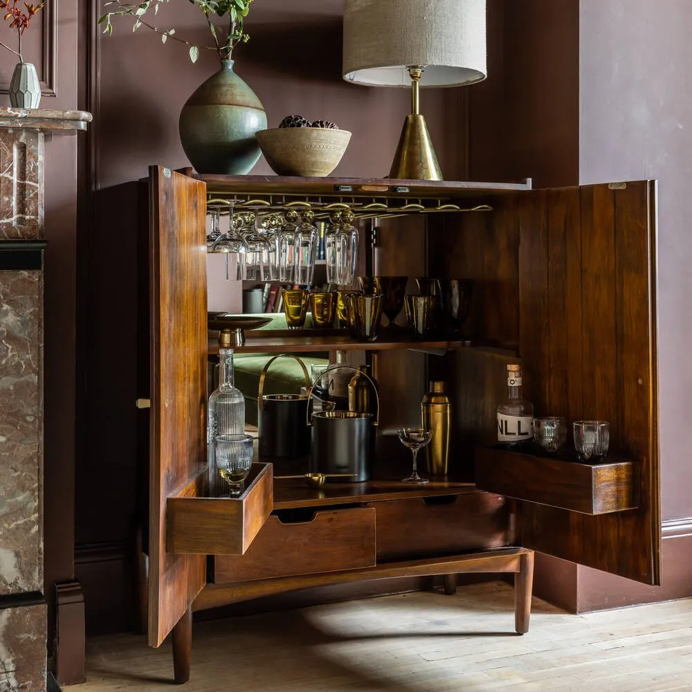 Quinn Bar Cabinet - Mango Wood image